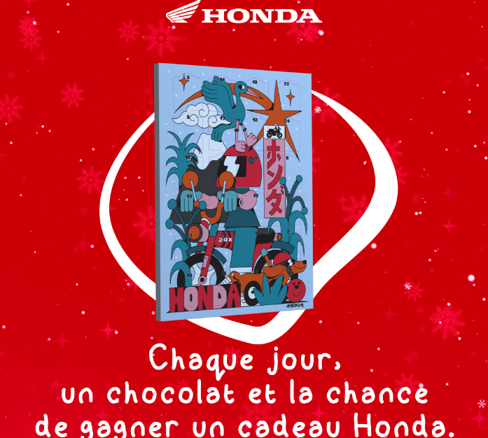 Le calendrier de l'avent Honda est disponible !